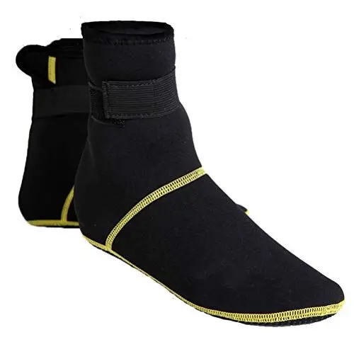 Produktbild: Alomejor 3 Mm Neopren-Tauchsocken Verhindern Kratzer, rutschfeste Strandstiefel, Halten Warm Zum Schnorcheln, Tauchen, Strandspaziergang (Black #04)