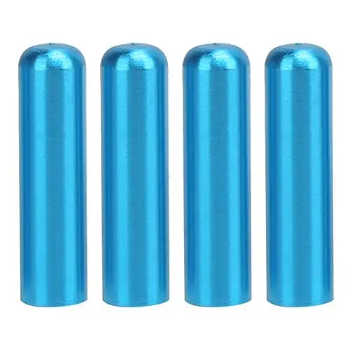 Produktbild: Alomejor 4 Stück RC Batterie Befestigungsstifte, Aluminiumlegierung, Leichte Blaue Batteriebefestigungssäulen für TT01 RC Auto Upgrade Ersatz RC Automodellzubehör