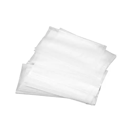 Produktbild: Alomejor 50Pcs Angeln PVA Taschen, Angeln Wasserlösliche Taschen, die Tasche für Feste Köder Karpfenangeln Ausrüstung Tackle Zubehör Auflösen(80mmx160mm)