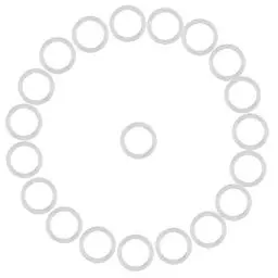 Produktbild: Alomejor Baby Schnuller O-Ringe, 20 Stück Silikon Safe Dummy Schnullerkette Clips Adapter Halter für Baby(Transparent)
