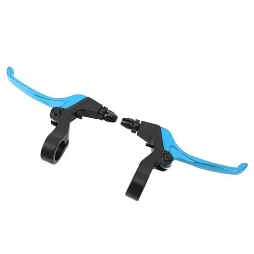 Produktbild: POENVFPO Fahrradbremshebel, Ultraleichter Aluminium-Bremsgriff für Mountainbike, Rennrad, Faltrad (Blue)