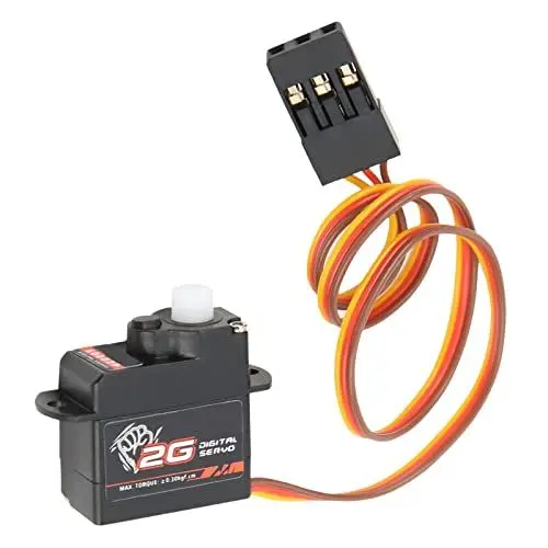 Produktbild: Alomejor RC Car 2G Digital Servo Kunststoff-Getriebeservo mit Servoarm 1/24 RC Car Flugzeug Starrflügler RC -Automodellzubehör