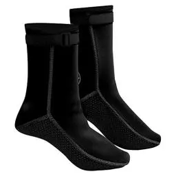 Produktbild: Alomejor Schnorchelsocken 3 Mm Dicke Neoprensocken Thermalwassersocken Tauchsocken Zum Schwimmen Tauchen Surfen (Schwarz)