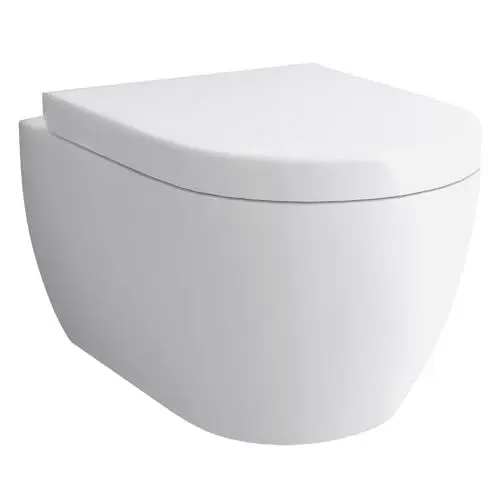 Produktbild: Alpenberger Dusch WC Set | Wand WC Spülrandlos | WC Sitz mit Absenkautomatik | Moderne Toilette mit Bidet Funktion für Intimdusche | Taharet WC | Hänge WC Passend Geberit (Diamond 7101 U)