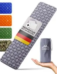 Produktbild: Alpenwert® Isomatte Outdoor (Kleines Packmaß & Ultraleicht) Luftmatratze perfekt für Camping, Wandern, Backpacking UVM. - Schlafmatte aufblasbar