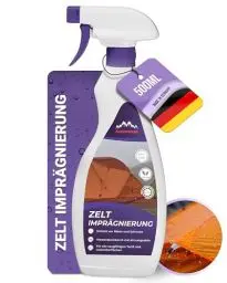 Produktbild: Alpenwert Zelt & Pavillion Imprägnierspray (LANGZEIT-ABPERL-Schutz) Made in Germany Imprägnierung für Zelte, Markisen, Sonnenschirm UVM. (500ml)