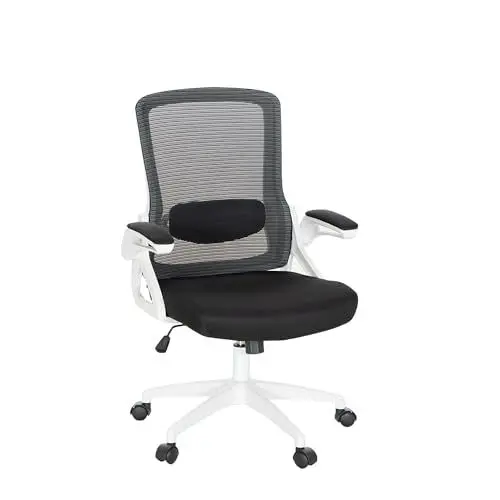 Produktbild: ALPHA HOME Bürostuhl Ergonomisch Schreibtischstuhl, Ergonomischer Computerstuhl Chefsessel mit Verstellbarer Kopfstütze,Lendenwirbelstütze, Armlehne,Wippfunktion bis 160kg belastbar(Weiß)
