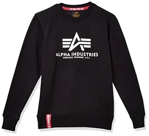 Produktbild: ALPHA INDUSTRIES Herren Basic Sweater Pullover, Schwarz (Schwarz 03), L