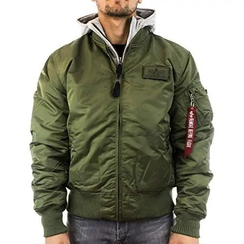 Produktbild: Alpha Industries Herren MA-1 D-Tec Bomberjacke, Grün (Sage-Green 01), Large