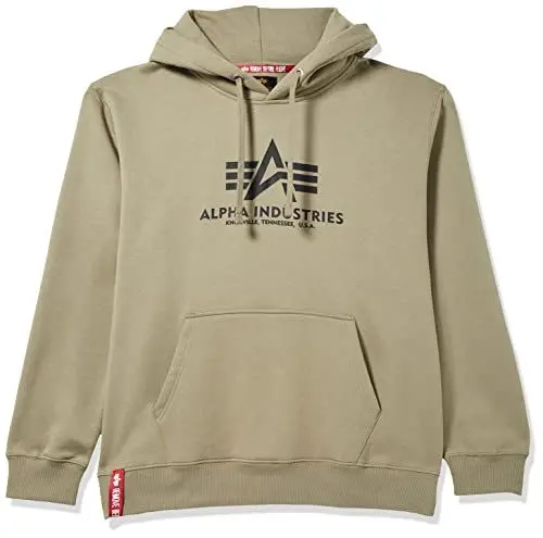 Produktbild: Alpha Industries Basic Hoody Kapuzensweat für Herren Olive