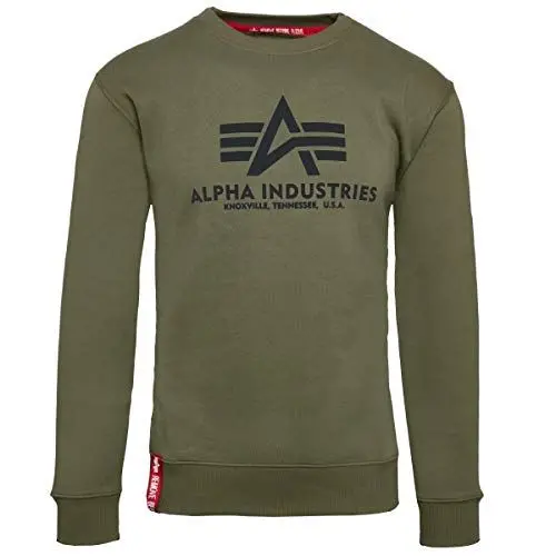 Produktbild: Alpha Industries Basic Sweater Sweatshirt für Herren Olive