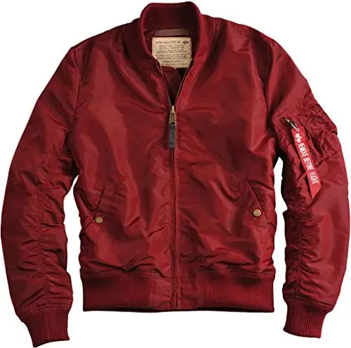 Produktbild: Alpha Industries Herren MA-1 TT Bomberjacke, Burgundy, XS