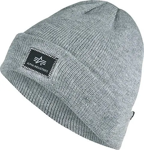 Produktbild: Alpha Industries X-Fit Beanie Dicke Wintermütze Grey Heather