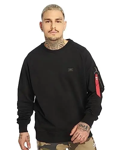 Produktbild: Alpha Industries Herren X-fit Für Sweatshirt, Schwarz, M EU