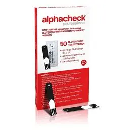 Produktbild: Alphacheck professional Blutzucker-Teststreifen 50 stk