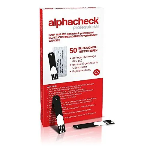 Produktbild: Alphacheck professional Blutzucker-Teststreifen 50 stk