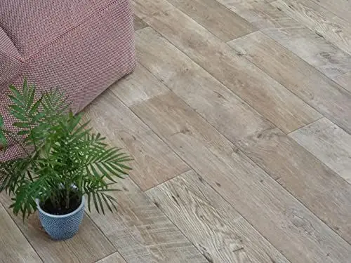 Produktbild: PVC Bodenbelag Vinylboden im robusten Wohn-Stil, Zuschnitt (2m breit, 3,5m lang)
