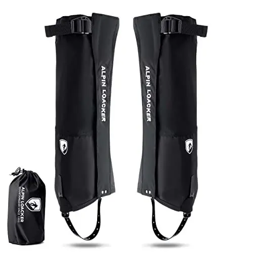 Produktbild: ALPIN LOACKER wasserdichte Gaiters I Gamaschen zum Wandern, Schneeschuhwandern I Schneegamaschen für Damen und Herren I Regengamaschen, M