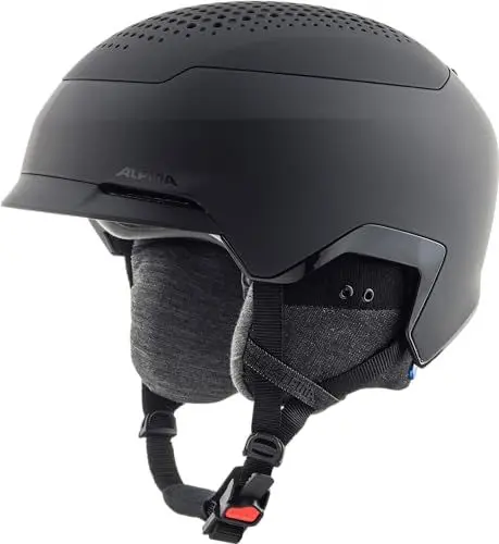 Produktbild: Alpina Banff MIPS - Nachhaltiger, Sicherer und Leichter MIPS Skihelm Mit Schafswolle-Innenfutter Für Erwachsene, Black matt, 59-63 cm