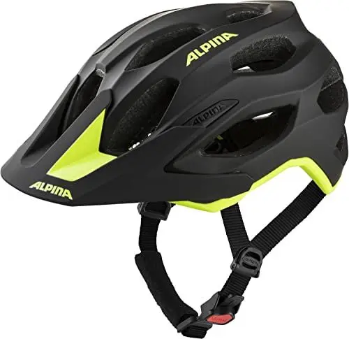Produktbild: Alpina Carapax 2.0 - Leichter, Stabiler & Komfortabler Fahrradhelm Mit Fliegennetz & Antibakteriellen Polstern Für Erwachsene, Black-neon Yellow matt, 52-57 cm