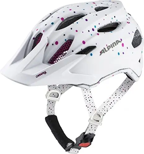 Produktbild: Alpina A9702 Fahrradhelm, Weiß Polka Dots, 51-56 cm