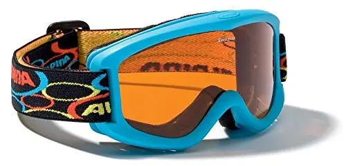 Produktbild: ALPINA CARVY 2.0 - Beschlagfreie, Extrem Robuste & Bruchsichere Skibrille Mit 100% UV-Schutz Für Kinder, cyan matt, Einheitsgröße