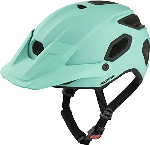 Produktbild: Alpina COMOX - Widerstandsfähiger, Stoßabsorbierender & Anpassbarer Enduro Fahrradhelm Mit kurzem Schild Für Erwachsene, Turquoise matt, 52-57 cm