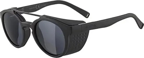 Produktbild: ALPINA GLACE - Verspiegelte und Bruchsichere Sonnenbrille Mit 100% UV-Schutz Für Erwachsene, all black matt, Einheitsgröße