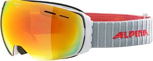 Produktbild: ALPINA GRANBY - Verspiegelte, Kontrastverstärkende & Polarisierte Skibrille Mit 100% UV-Schutz Für Erwachsene, white, One Size