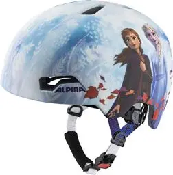 Produktbild: ALPINA Hackney - Leichter, Bruchfester & Optimal Klimatisierter Fahrradhelm für Kinder, Mit Nachrüstbarem LED für Gute Sichtbarkeit, Frozen II, M (51-56 cm)