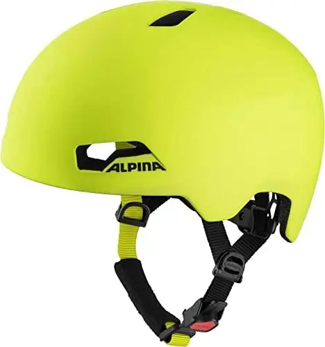 Produktbild: ALPINA Hackney - Leichter, Bruchfester & Optimal Klimatisierter Fahrradhelm für Kinder, Mit Nachrüstbarem LED für Gute Sichtbarkeit, be Visible, M (51-56 cm)