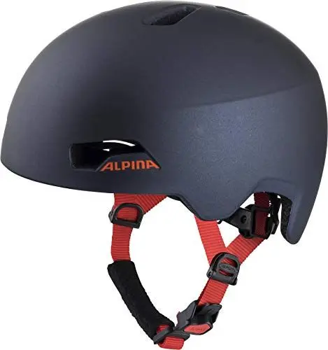 Produktbild: ALPINA Hackney - Leichter, Bruchfester & Optimal Klimatisierter Fahrradhelm für Kinder, Mit Nachrüstbarem LED für Gute Sichtbarkeit, Indigo, S (47-51 cm)