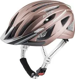 Produktbild: Alpina HAGA - StoÃŸabsorbierender, Sicherer & Optimal Anpassbarer Urban Fahrradhelm Mit Integriertem LED-Licht Für Erwachsene, Rose Matt, 55-59