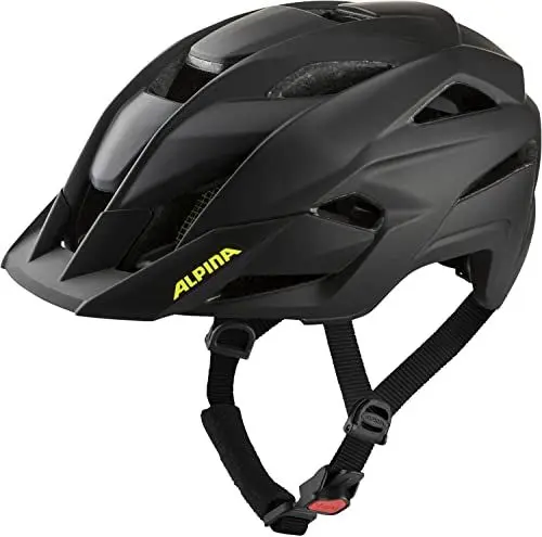Produktbild: ALPINA KAMLOOP - Individuell Anpassbarer, Leichter & Sicherer Fullface Fahrradhelm mit Kinnbügel, für Erwachsene, Black-neon Yellow matt, S (51-55 cm)