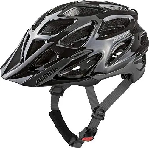 Produktbild: ALPINA MYTHOS 3.0 - Leichter, Optimal Belüfteter & Anpassbarer Fahrradhelm Mit Antibakteriellen Polstern Für Erwachsene, black-anthracite, 52-57 cm