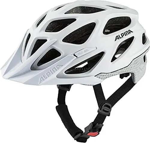 Produktbild: ALPINA Mythos Reflective - Reflektierender, Optimal Sichtbarer & Sicherer Fahrradhelm mit Fliegennetz, für Erwachsene, White Reflective, M (52-57 cm)