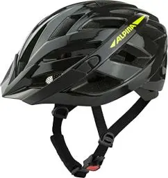 Produktbild: ALPINA PANOMA 2.0 - Optimal Anpassbarer, Belüfteter City & Touren Fahrradhelm Mit Fliegennetz & Nachrüstbarem LED Für Erwachsene, black-neon yellow gloss, 56-59 cm