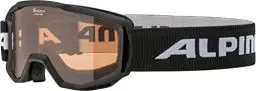 Produktbild: ALPINA PINEY - Beschlagfreie, Extrem Robuste & Bruchsichere Skibrille Mit 100% UV-Schutz Für Kinder, black, One Size