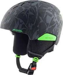 Produktbild: Alpina PIZI - Sicherer, Bruchfester & Individuell Anpassbarer Skihelm Mit Abnehmbaren Ohrenpolstern Für Kinder, Black-Green camo matt, 51-55 cm