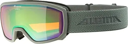 Produktbild: ALPINA SCARABEO JR. Q-LITE - Verspiegelte, Kontrastverstärkende OTG Skibrille Mit 100% UV-Schutz Für Kinder, moon-grey matt, One Size