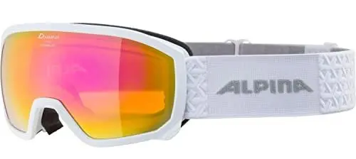 Produktbild: ALPINA SCARABEO JR. Q-LITE - Verspiegelte, Kontrastverstärkende OTG Skibrille Mit 100% UV-Schutz Für Kinder, white, One Size
