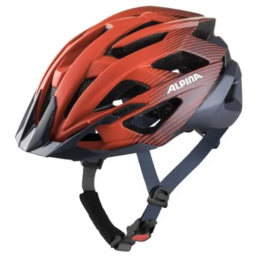 Produktbild: Alpina VALPAROLA - Stoßabsorbierender, Optimal Klimatisierter & Leichter Fahrradhelm Mit Antibakteriellen Polstern Für Erwachsene, Indigo-Cherry Drop matt, 51-56 cm