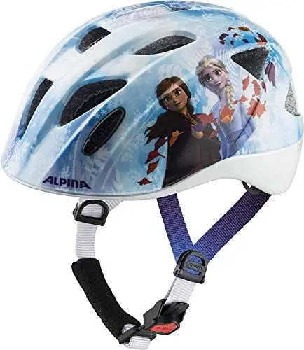 Produktbild: Alpina XIMO Disney - Leichter, Sicherer & Bruchfester Disney Fahrradhelm Mit Optionalen LED-Licht Für Kinder, Frozen II Gloss, 47-51 cm