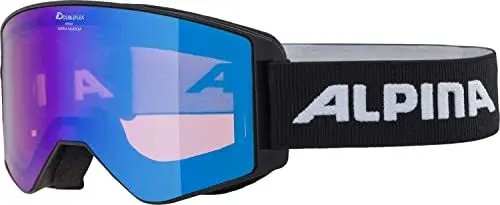 Produktbild: Alpina Narkoja HM Snowboardbrille Skibrille Black HM Blue, A7265833, Einheitsgröße