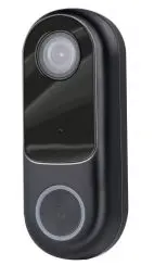 Produktbild: Alpina Smart Home Funkklingel mit Kamera - Türklingel - WLAN - Video - Full HD - Gegensprechanlage - Nachtsicht - Ton- und Bewegungssensor - IP54
