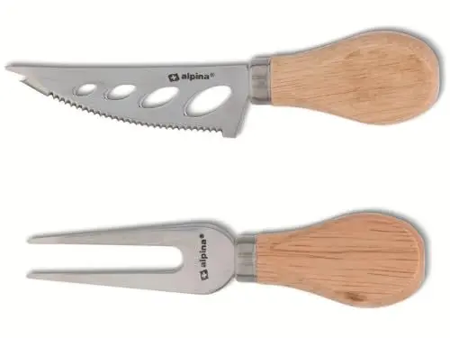 Produktbild: alpina Käsemesser und Käsegabel-Set, 2 Stück