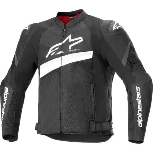 Produktbild: Alpinestars T-GP Plus R V4 Airflow Herren Street Motorradjacken - Schwarz/Weiß/L