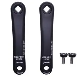 Produktbild: Alps2Ocean Universal-Fahrrad-Kurbelarme, 89 mm/102 mm/114 mm/127 mm/140 mm/152 mm/160 mm/165 mm/170 mm/175 mm, erhältlich in Diamantloch, Fahrrad-Kurbelarm für Citybike, Klapprad, MTB, E-Bike,