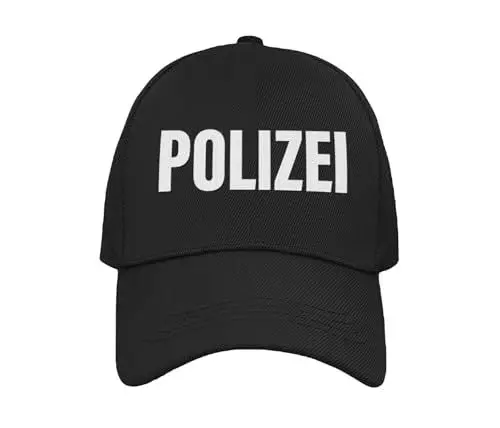 Produktbild: Alsino Polizei Basecap Cap Mütze - Polizei-Cap schwarz, Kappe Käppi - verstellbar