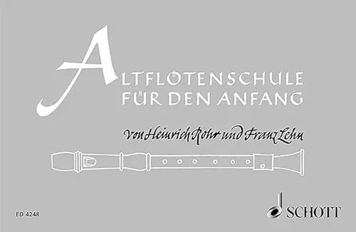 Produktbild: Altflötenschule für den Anfang: Alt-Blockflöte.